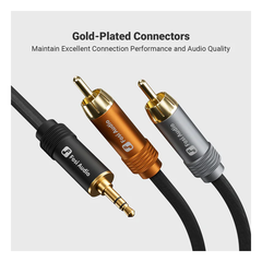 3.5mm naar Dual RCA Cable 1.2m