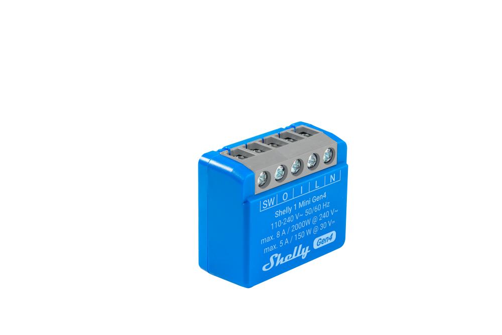 1 Mini Gen4 - Relais - max 8A - 1 Kanaal - WLAN - Matter - Zigbee - Bluetooth