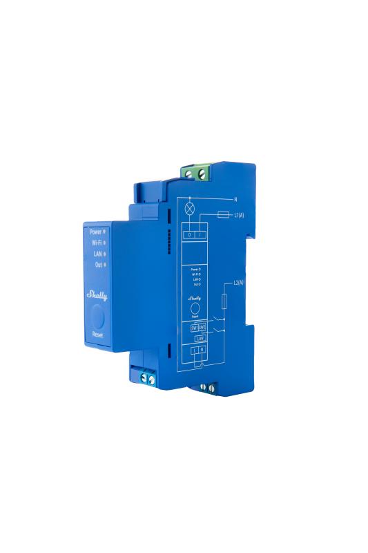Pro 1 - Relais - max. 16A - 1 Fase - 1 Kanaal - WLAN - LAN - BT