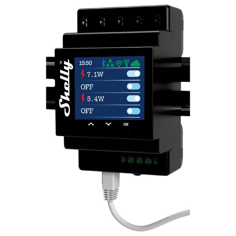 Pro 4PM - Relais - max. 40A - 1 Fase - 4 Kanalen - Meetfunctie - WLAN - LAN - BT