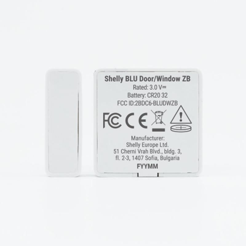 Plug & Play - Blu ZB Door Window White - deur- & raamcontact - Bluetooth - Zigbee - Batterij - Wit