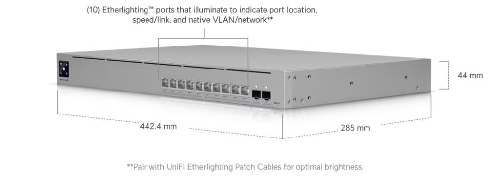UniFi Switch Pro XG 10 PoE, 10 poort, 400W PoE budget